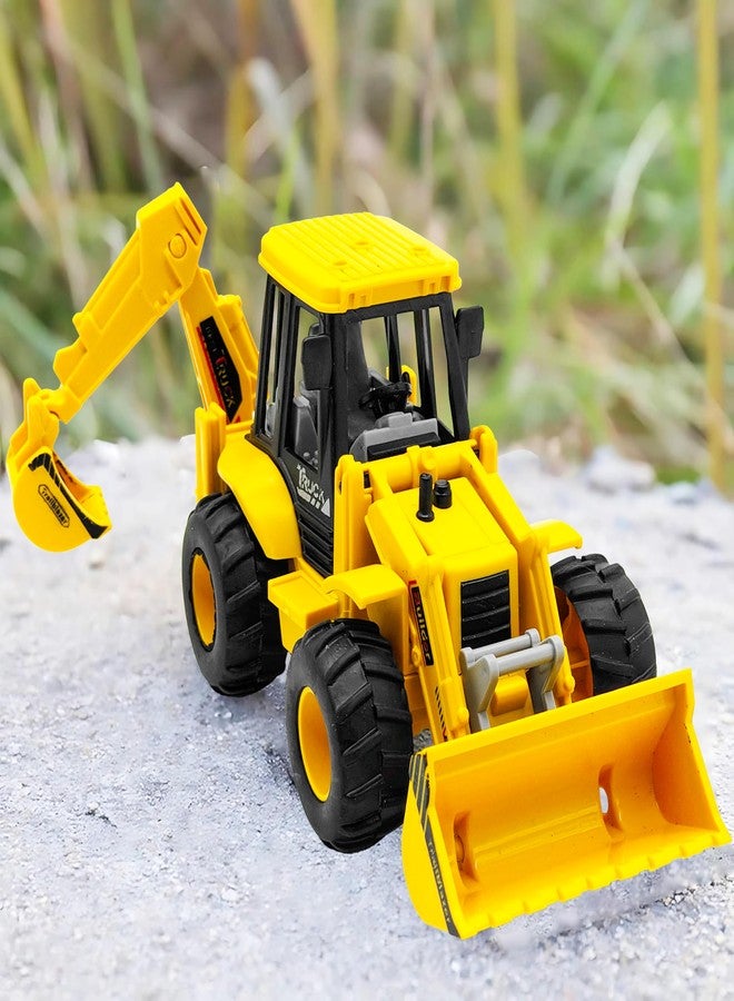 في جراسب لعبة مركبة البناء VGRASSP 2 في 1، جرافة وحفارة، للأطفال، برأس مجرفة متحرك، وذراع حفارة، وعجلات احتكاك متينة - لعبة شاحنة داخلية وخارجية - متعددة الألوان - Image 4